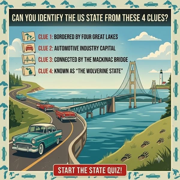 Guess the State by Clues 🗺️