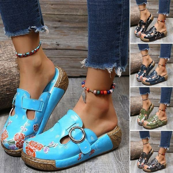 Lyckrea™Kvinnors tryckta sommartofflor