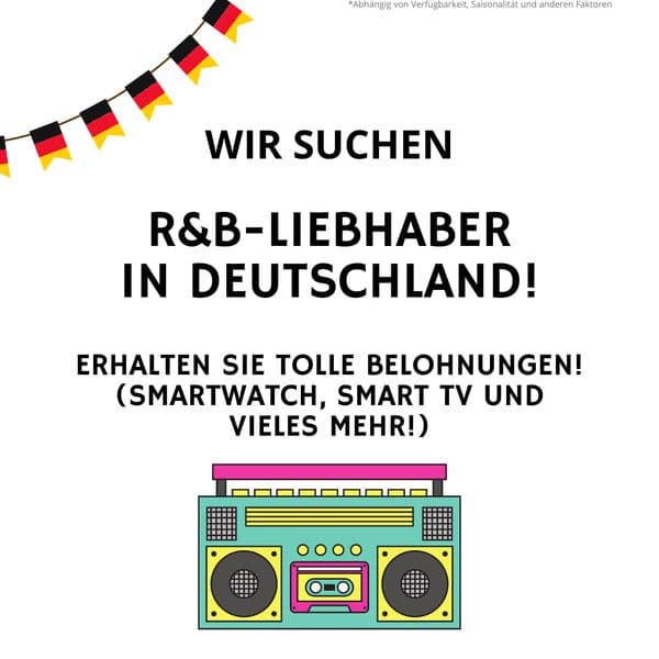 Gesucht: R&B-Liebhaber in Deutschland! Machen Sie noch heute mit!