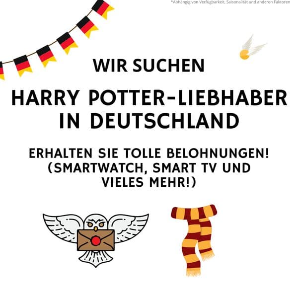 Gesucht: Harry Potter-Liebhaber in Deutschland! Machen Sie noch heute mit!