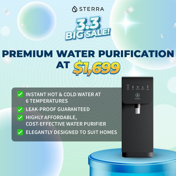 3.3 Big Sale: Premium Water Purification at $1,699