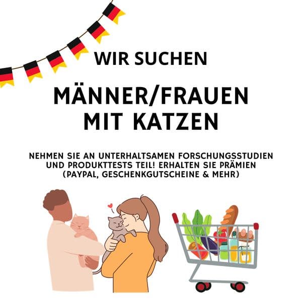 Achtung! Alle Katzenliebhaber in Deutschland! Machen Sie noch heute mit!