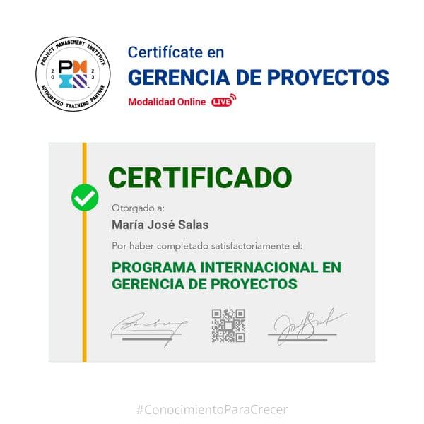 ¡Certificación Oficial!