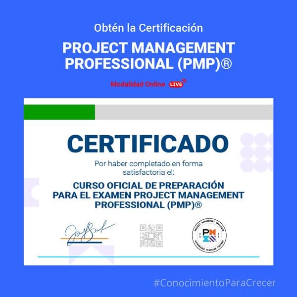 ¡Certificación PMP®!