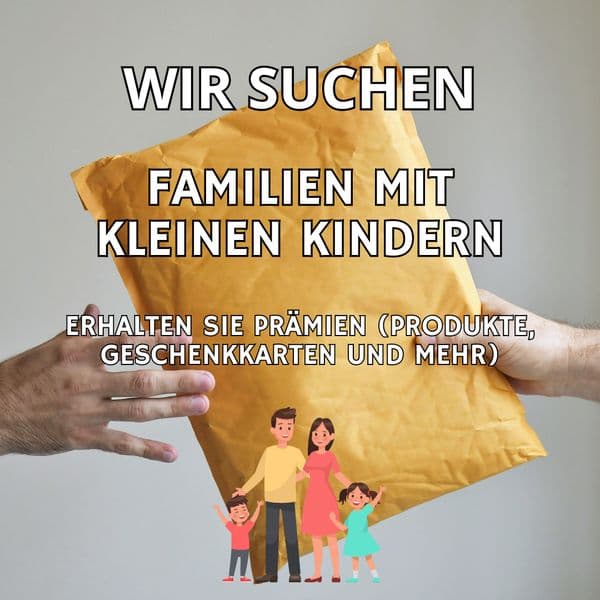 Gesucht: Familien mit kleinen Kindern.