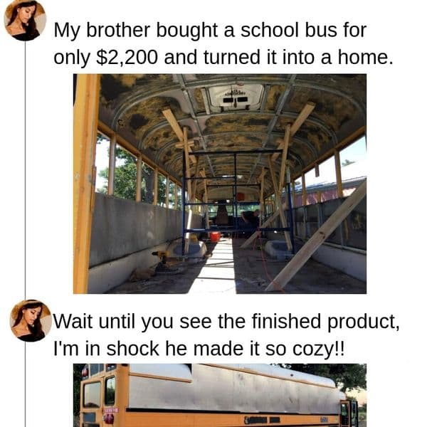 Man Learns That Turning A Bus Into A Home Is Harder Than It Sounds