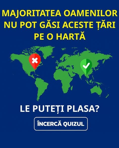 Majoritatea adulților pică acest test de geografie din școala primară