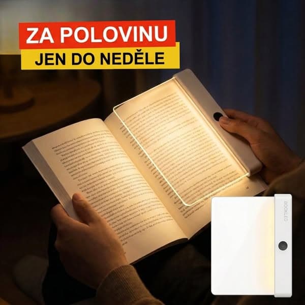 📖 Nastavitelné světlo pro pohodlné čtení