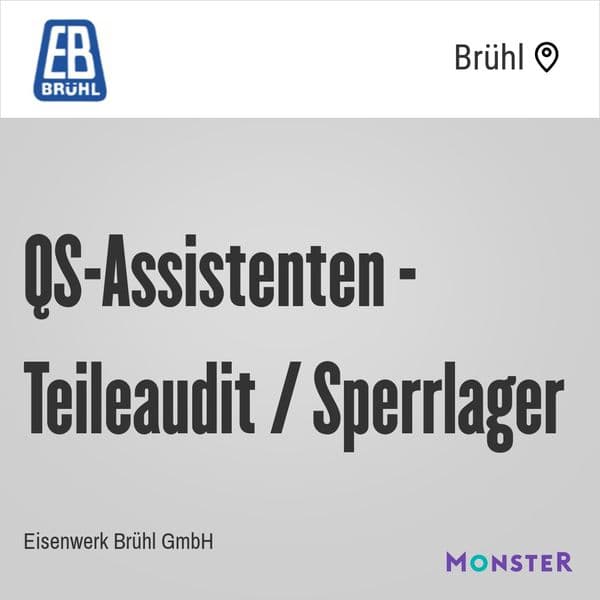 QS-Assistenten - Teileaudit / Sperrlager