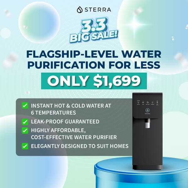 3.3 Big Sale: Premium Water Purification at $1,699