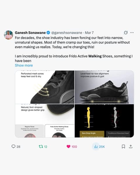 Frido Active Walking Shoes - Men's