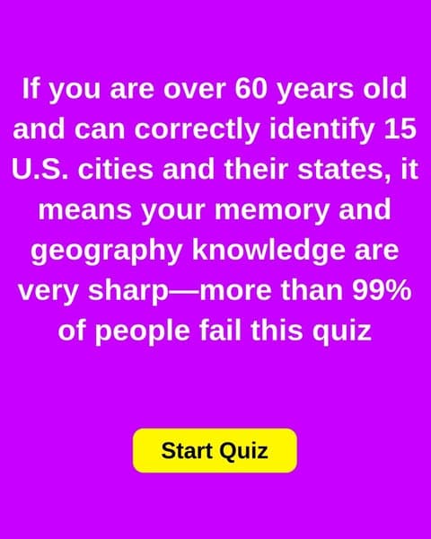 Most Adults Forget Which State These Cities Are In — Can You Name Them?