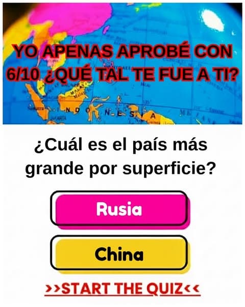 La mayoría de los adultos tienen dificultades con este cuestionario de geografía de la escuela primaria