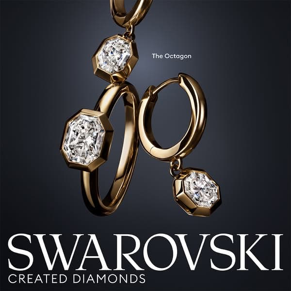 Colección Swarovski Created Diamonds Octagon