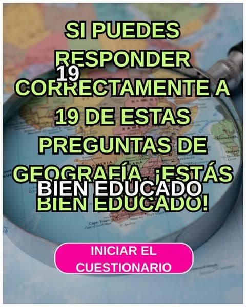 La mayoría de los adultos no identifican estos datos geográficos básicos