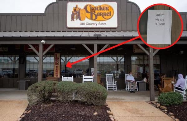 Cracker Barrel Is Closing The Following Locations