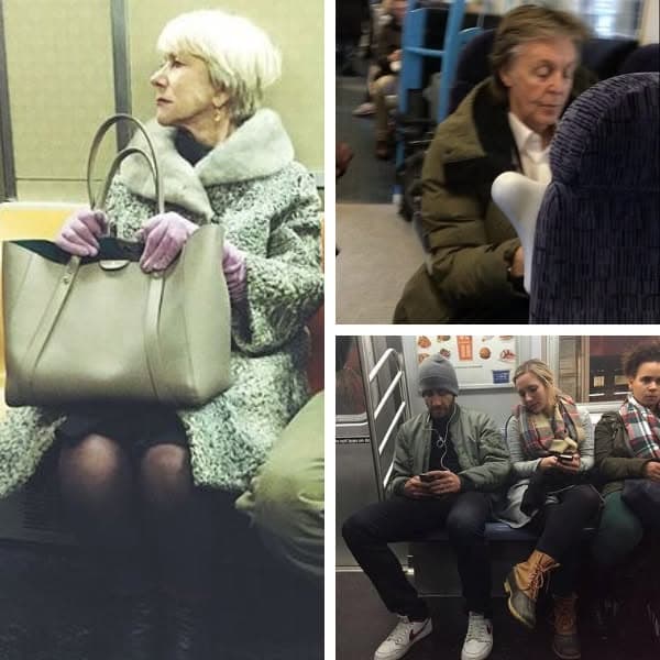 Seen On The Subway: Celebrities Who Commute Just Like The Rest Of Us
