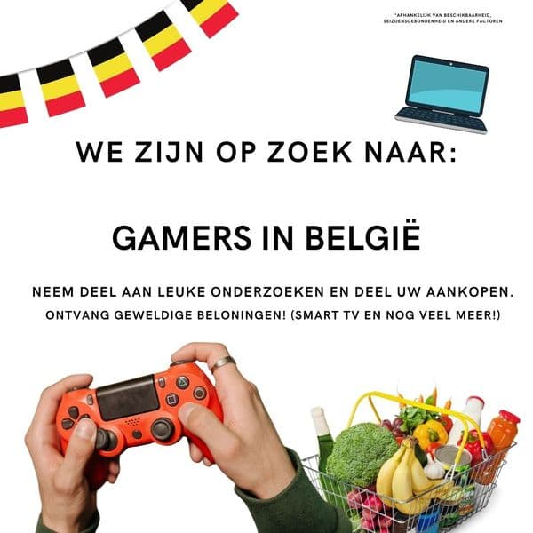 Gezocht: Gamers in België! Doe vandaag nog mee!