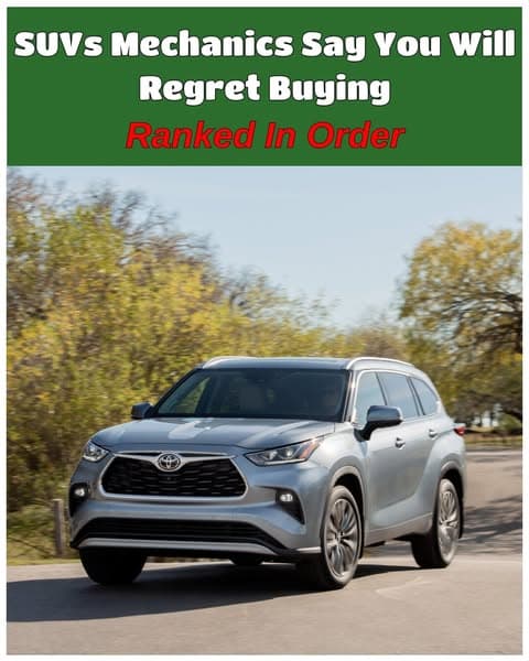 SUVs Mechanics Avoid and the Reasons They’re Not Worth It