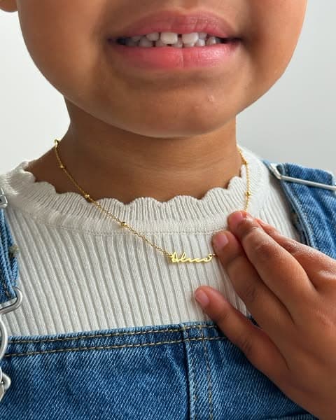 Mini Me Signature Name Necklace
