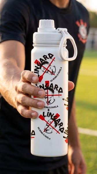 Garrafa Térmica Fresh - Corinthians - Lingard Pattern - Gocase