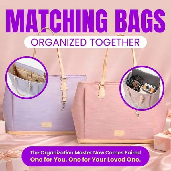 Matching Organized Totes Designed To Share And Stay Perfectly In Sync