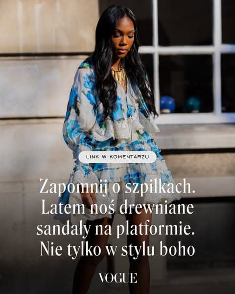 Zapomnij o wysokich szpilkach. Latem noś drewniane sandały na platformie. Nie tylko w stylu boho