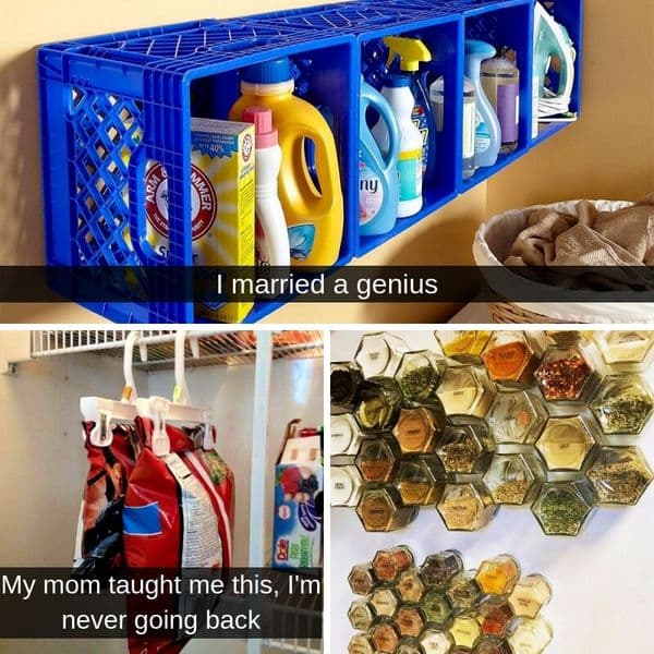 35+ Simple Storage Tricks That Cost Next To Nothing