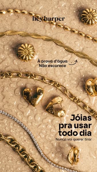 Jóias à prova d'água 💦