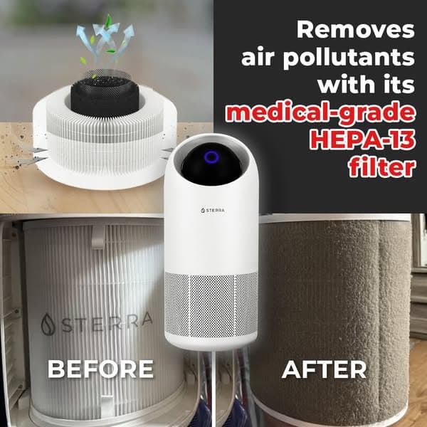 Removes 99.97% of Air Pollutants at Home