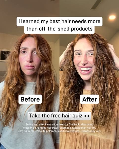 Get 60% OFF custom haircare from Prose