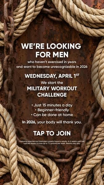 For Big Guys:
💪 Start Fifteen Today.
🏋️ Build Steady Strength.