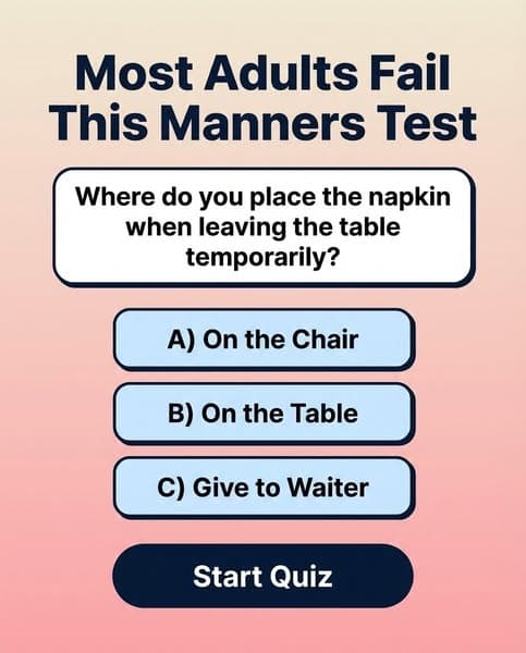 🎩 Only True Ladies & Gents Ace This Etiquette Quiz