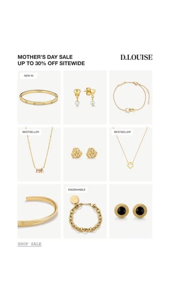 Up To 30% Off Mother's Day Sale