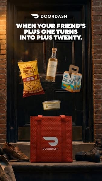 Keep the party going with DoorDash