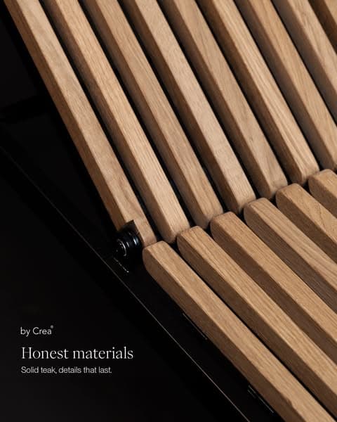 Solid teak. Details that last.