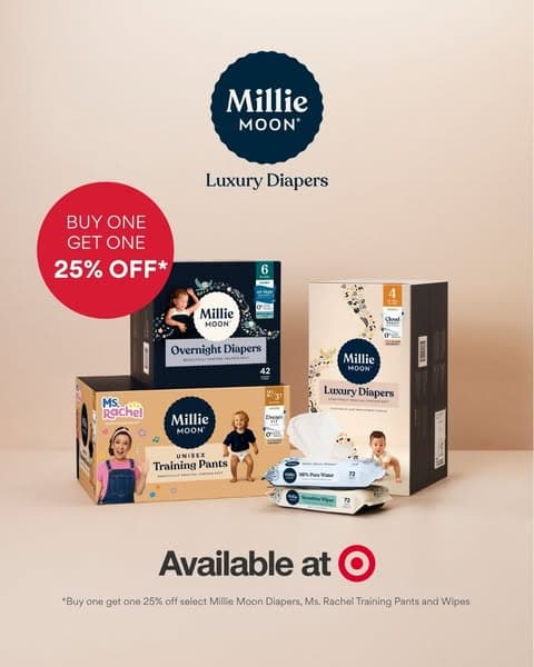 SAVE on Millie Moon Luxury Diapers