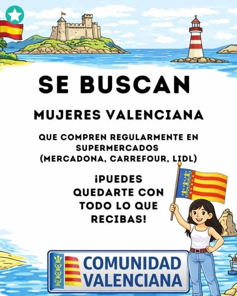 ‼️Se buscan: mujeres en Valenciana. ¡Reciba recompensas por participar!💰