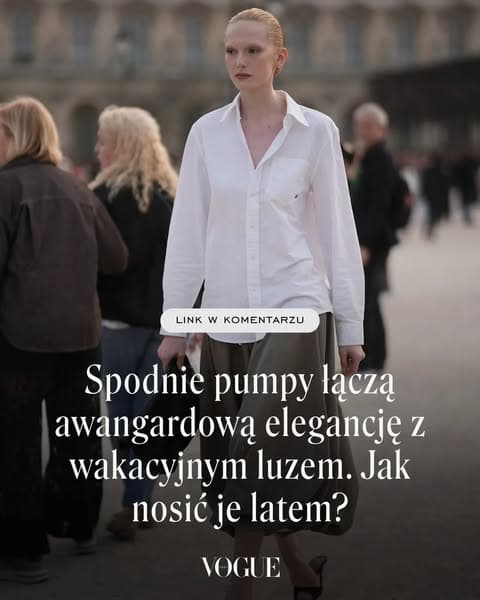 Spodnie pumpy łączą awangardową elegancję z wakacyjnym luzem. Jak nosić je latem?