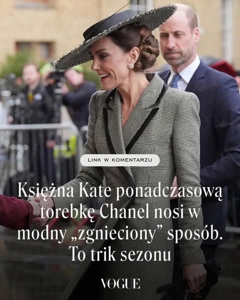 Księżna Kate ponadczasową torebkę Chanel nosi w modny „zgnieciony” sposób. To trik sezonu