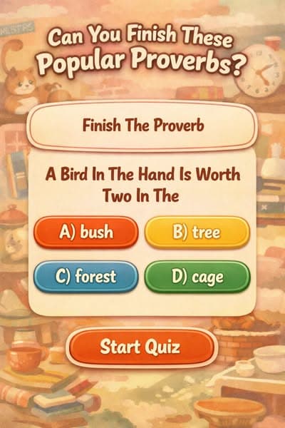 Only Word Lovers Can Complete These Proverbs 👀