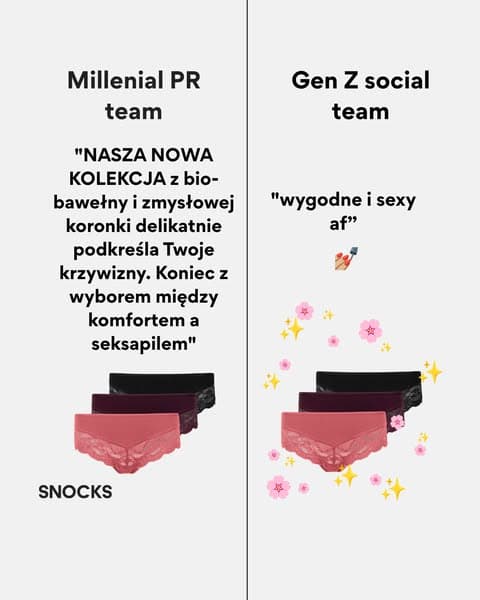 Majtki koronkowe typu culotte marki SNOCKS 💕
