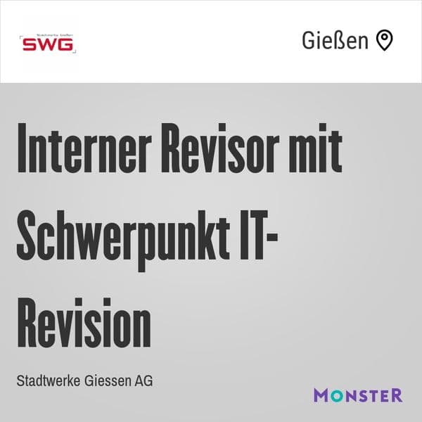 Interner Revisor mit Schwerpunkt IT-Revision