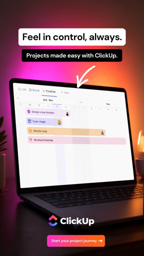 ClickUp ad creative