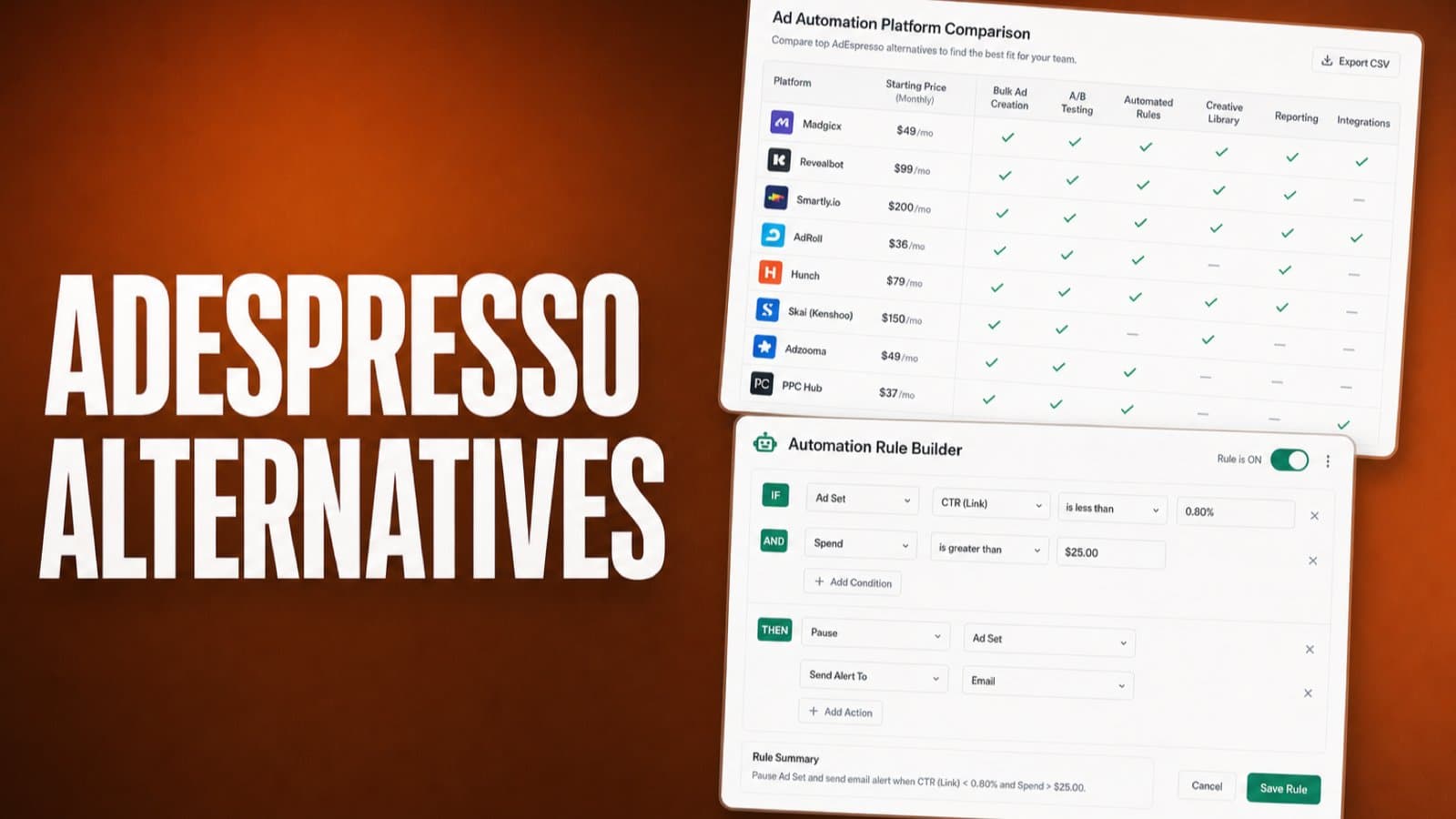 AdEspresso Alternatives: 8 Options for Every Bottleneck