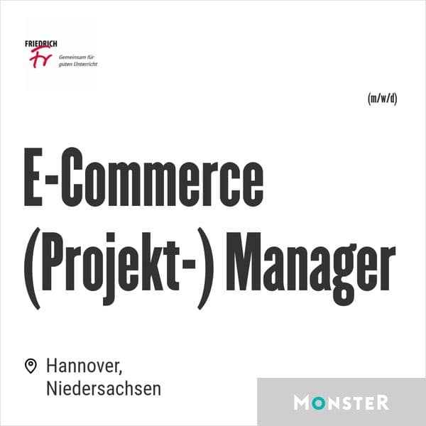 E-Commerce (Projekt-) Manager