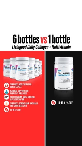 Up To 41% OFF The Livingood Daily Collagen + Multi