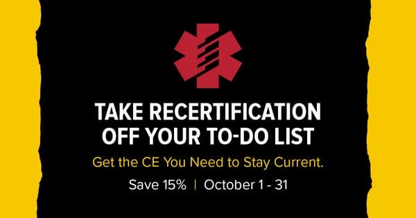 Save 15% on Recertification