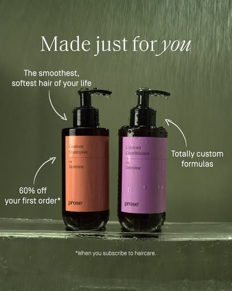 Get 60% OFF custom haircare from Prose