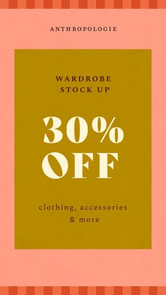 Wardrobe Stock Up
